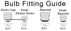 Bulb Fittings Guide E27 to E14
