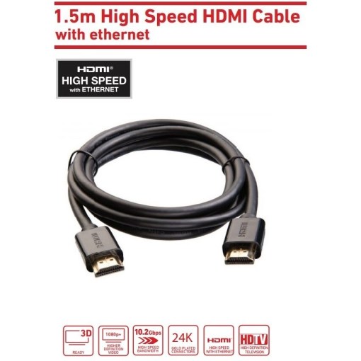 Ellies 1.5m High Speed Hdmi Cable 3D Ready 4K Support BPHDMIBP
