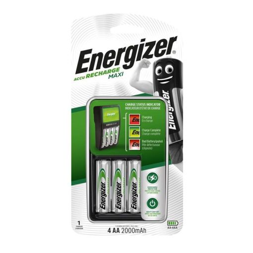 Energizer Maxi Charger 4AA 2000mAh Batteries