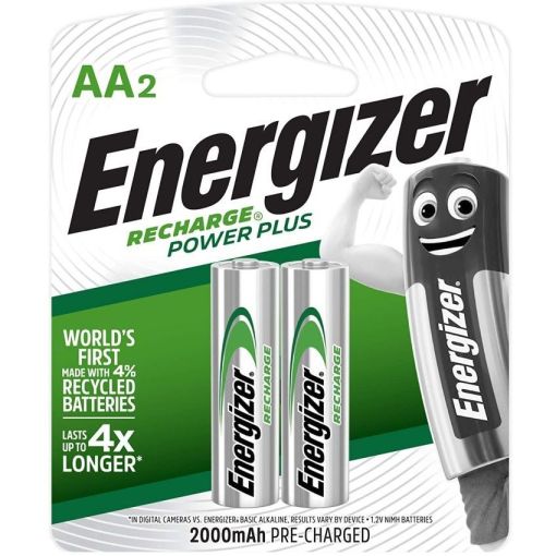 Energizer Rechargeable AA 2000mAh Pack of 2 AA2