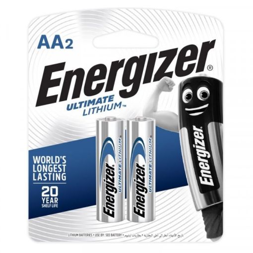 Energizer Ultimate Lithium AA Batteries Pack of 2