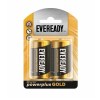 Eveready Size D Powerplus Gold Batteries 2 Pack