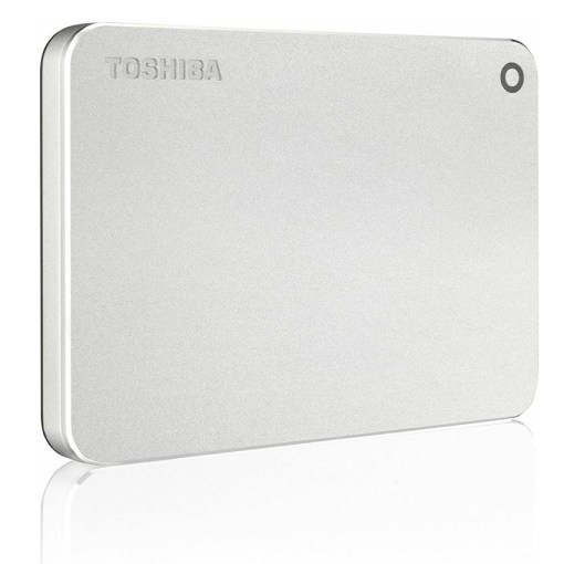 Toshiba Canvio Premium 1TB Portable Aluminium Finish Hard Drive HDTW210ES3AA
