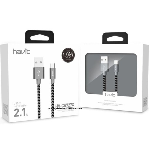 Havit HVCB727X 1 Meter Micro USB Woven Cable