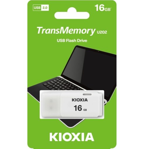 Kioxia 16GB TransMemory U202 Flash Drive LU202W016GG4