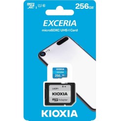 Kioxia 256GB microSD Exceria Memory Card with Adapter LMEX1L256GG2