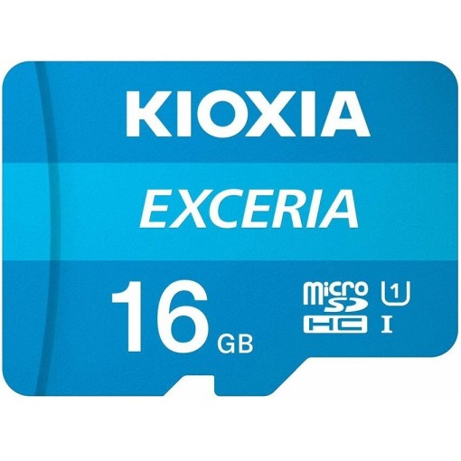Kioxia Exceria 16GB microSD Memory Card with Adapter LMEX1L016GG2