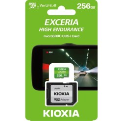 Kioxia Exceria High Endurance 256GB microSDHC UHS-I Card Class10 100 MBs