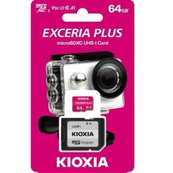 Kioxia Exceria Plus 64GB microSDXC Memory Card UHS-I U3 Class 10 V30 4K