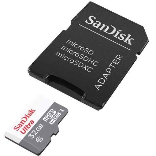 Sandisk Ultra 32GB 100MBS microSDHC UHS l Card With Adapter SDSQUNR-032G-GN3MA