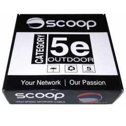 Scoop Cat5e Outdoor 100M FTP CCA Network Cable