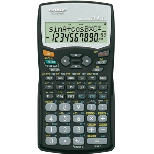 Sharp Scientific Statistics Calculator EL-531WH BK