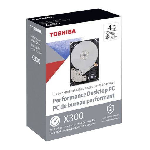 Toshiba 4TB X300 HDWR440 Performance Desktop & Gaming Hard Drive