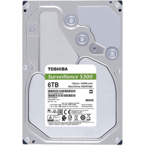 Toshiba S300 6TB 3.5inch Surveillance Hard Drive HDWT360