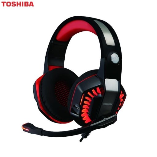Toshiba RZEG902H Gaming Headset With Virtual 7.1 Surround Sound Red