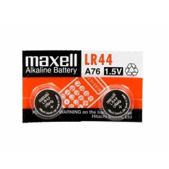Maxell LR44 1.5V Alkaline Button Cell Battery 2 Pack V13GA, A76, GPA76, L1154, G13A, AG13, PX76A, KA76, G13