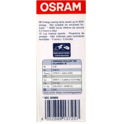 Osram Dulux Classic 6W E14 Energy Saver Bulb Warm White 240 Lumen