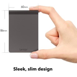 Lexar 512GB Portable SSD SL200 Sleek Slim Design