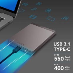 Lexar 512GB Portable SSD Upto 550mbs Read Speed