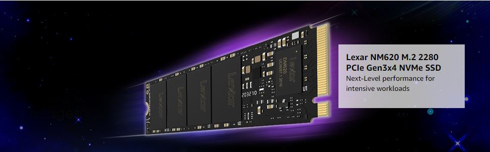 Lexar NM620 Next-Level Performance For Intensive Workloads