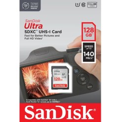 Sandisk Ultra 128GB SDXC UHS-I Card SDSDUNB-128G-GN6IN
