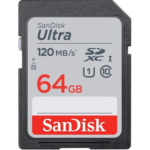 Sandisk Ultra 64GB SDXC UHS-I Card 120 MBs SDSDUN4-064G-GN6IN