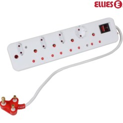 Ellies 8-Way Multi-Plug with Medium Surge Protection Retail FELP41S