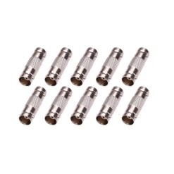 BNC Coupler Connector Female to Female for RG59 Coaxial Cable 10 Pack