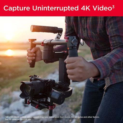 SanDisk Extreme 128GB SDXC Capture Uninterrupted video