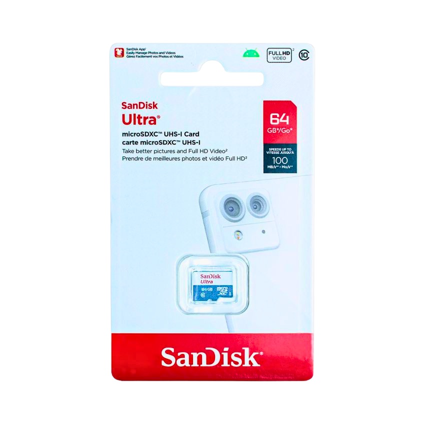 Sandisk Ultra 64GB microSDXC UHS-I Card Just Electronics