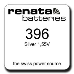 Renata 396 SR726W Silver 1.55V Watch Battery Swiss Made