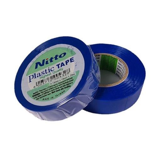 Nitto Blue Insulation Tape 19mm x 20 meter Roll Pack of 10