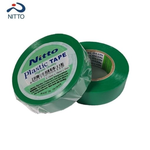 Nitto Green Insulation Tape 19mm x 20 meter Roll Pack of 10