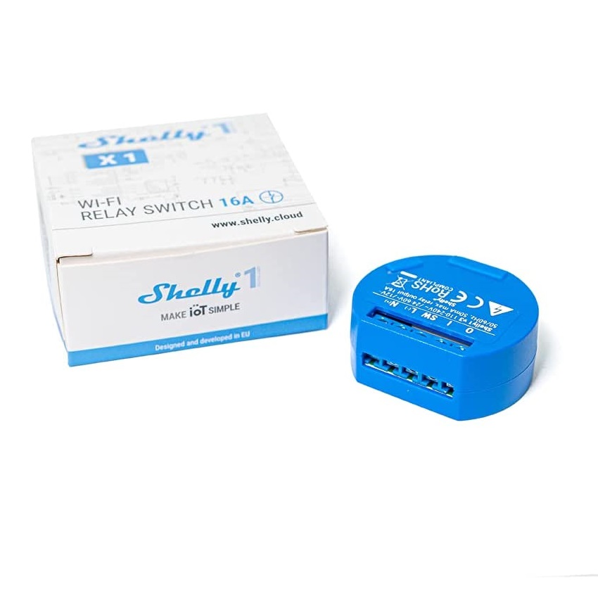 Shelly 1 Wi-Fi Relay Switch 16A - Just Electronics