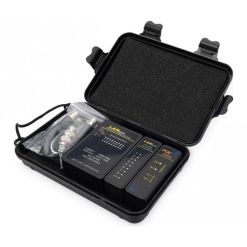 Cable & PoE Tester for RJ45, RJ11 and BNC In Hard Case