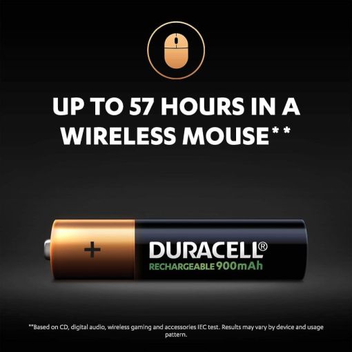 Duracell AAA 900mAh Up To 57 Hours In A Wireless Mouse