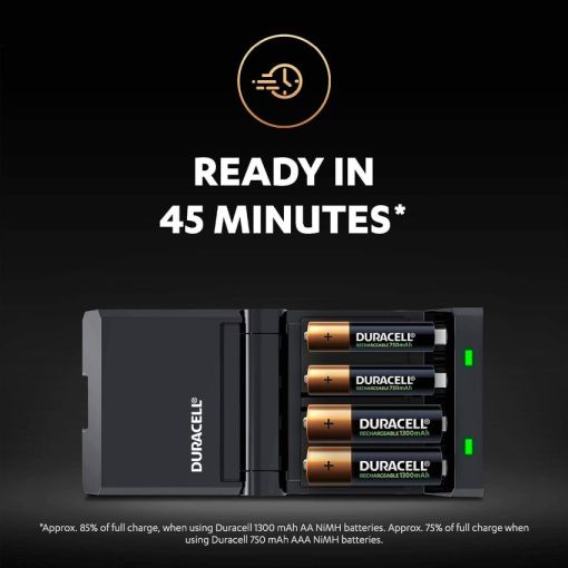 Duracell Hi-Speed 45 Minute Charger Ready In 45 Minutes