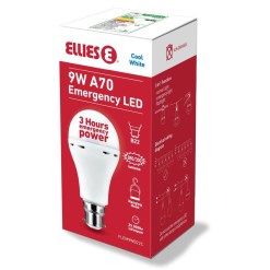 Ellies 9W Emergency LED Bulb B22 Cool White
