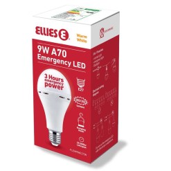 Ellies 9W Emergency LED Bulb E27 Warm White