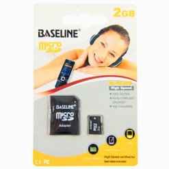 Baseline 2GB microSD Memory Card With SD Adapter