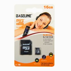 Baseline 16GB microSD Memory Card With SD Adapter