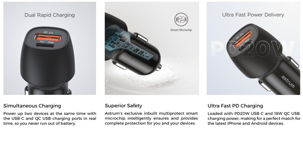 Astrum USB-C 20W Dual USB Pro Go PD20 Astrum USB-C 20W Dual USB Pro Go PD20